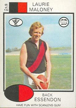 1975 Scanlens VFL #66 Laurie Maloney Front